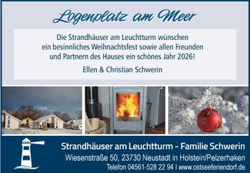 Weihnachtsgruß Strandhäuser 2025