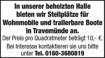 Stellplätze für Wohnmobile