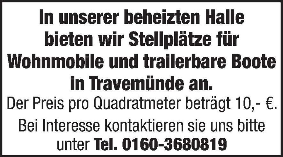 Stellplätze für Wohnmobile