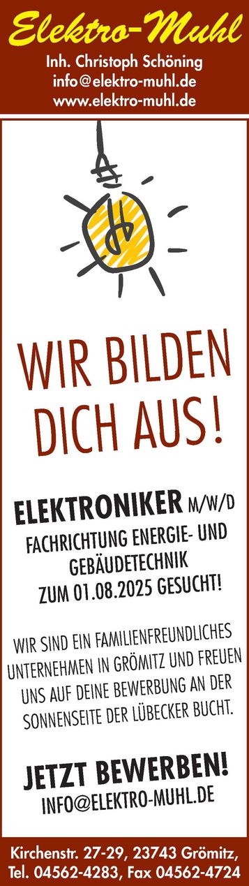 Auszubildenden Anzeige 2025