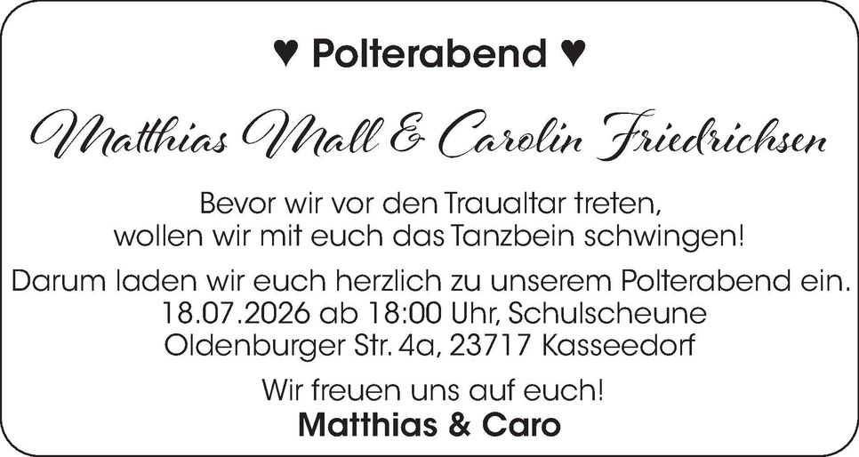 Polterabend 