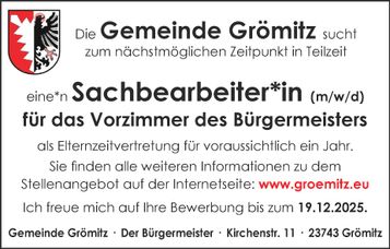 Stellenanzeige Sachbearbeitung Vorzimmer