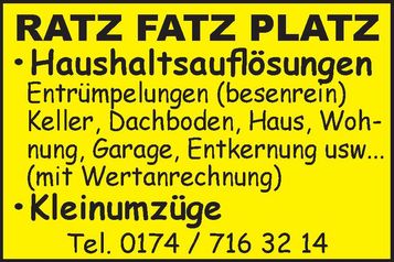 Ratz Fatz Platz 14-täg.