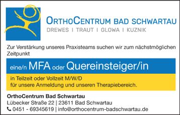 Stellenanzeige MFA / Quereinsteiger