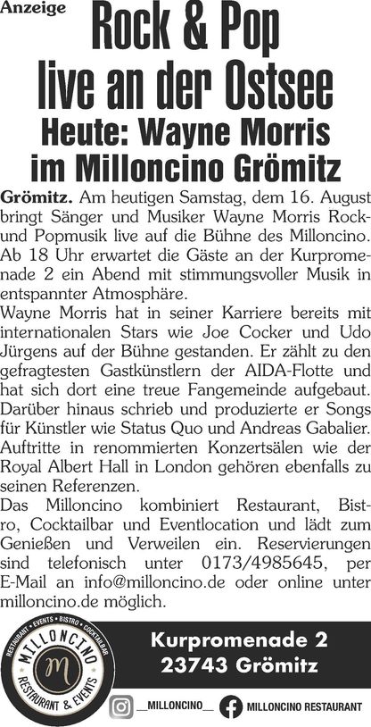 Sasmstagstitel-Wagner Morris Live 