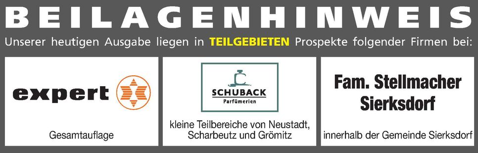 Beilagenhinweis