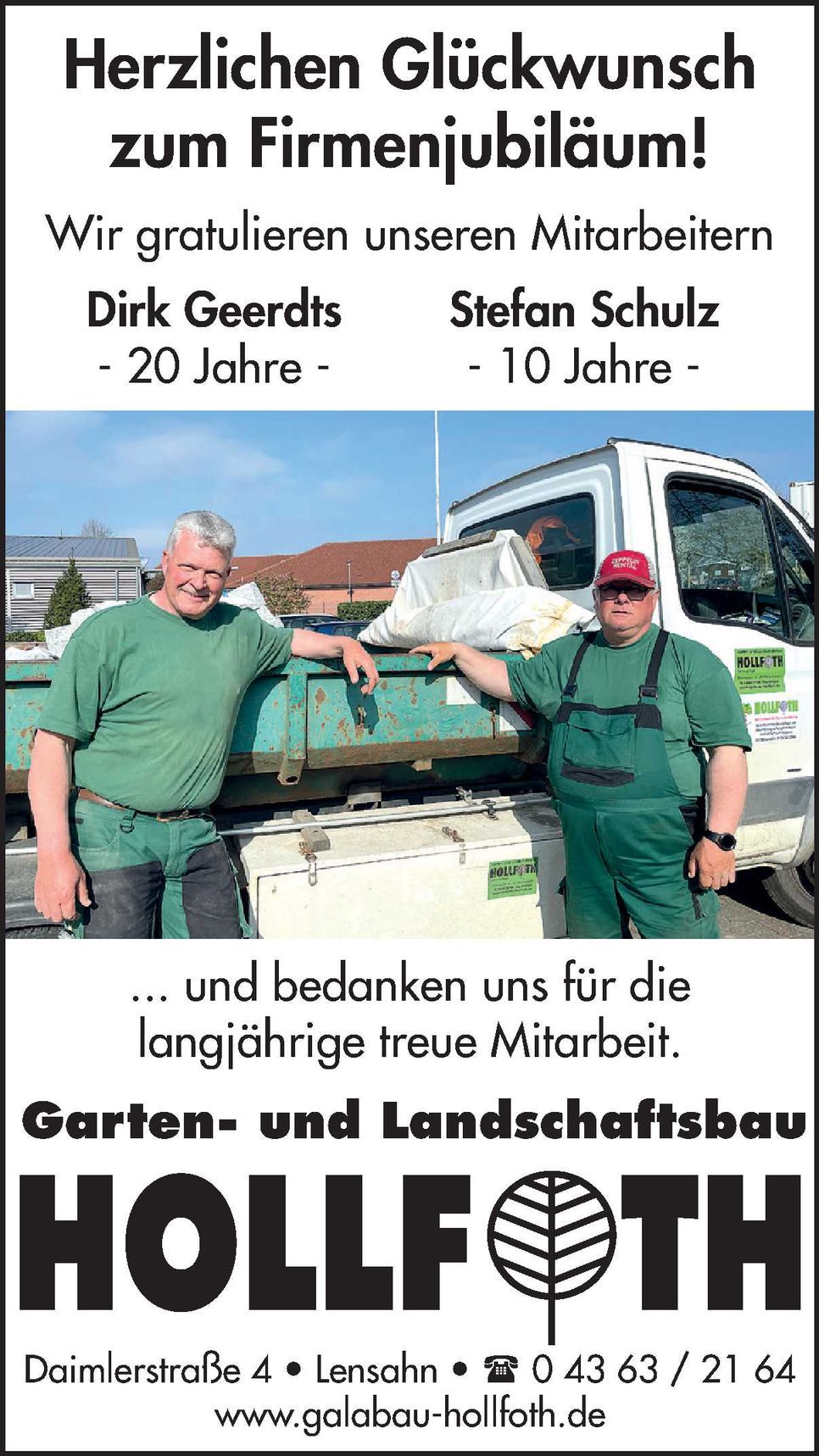 Mitarbeiter Jubiläen