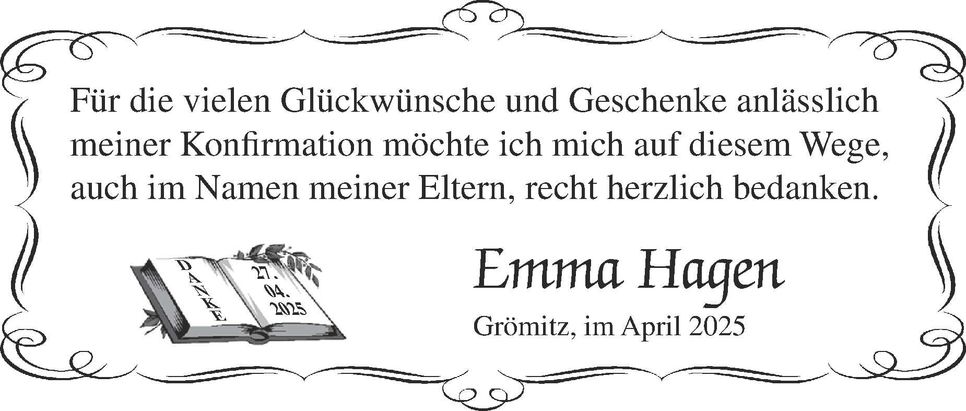 Emma Konfirmation