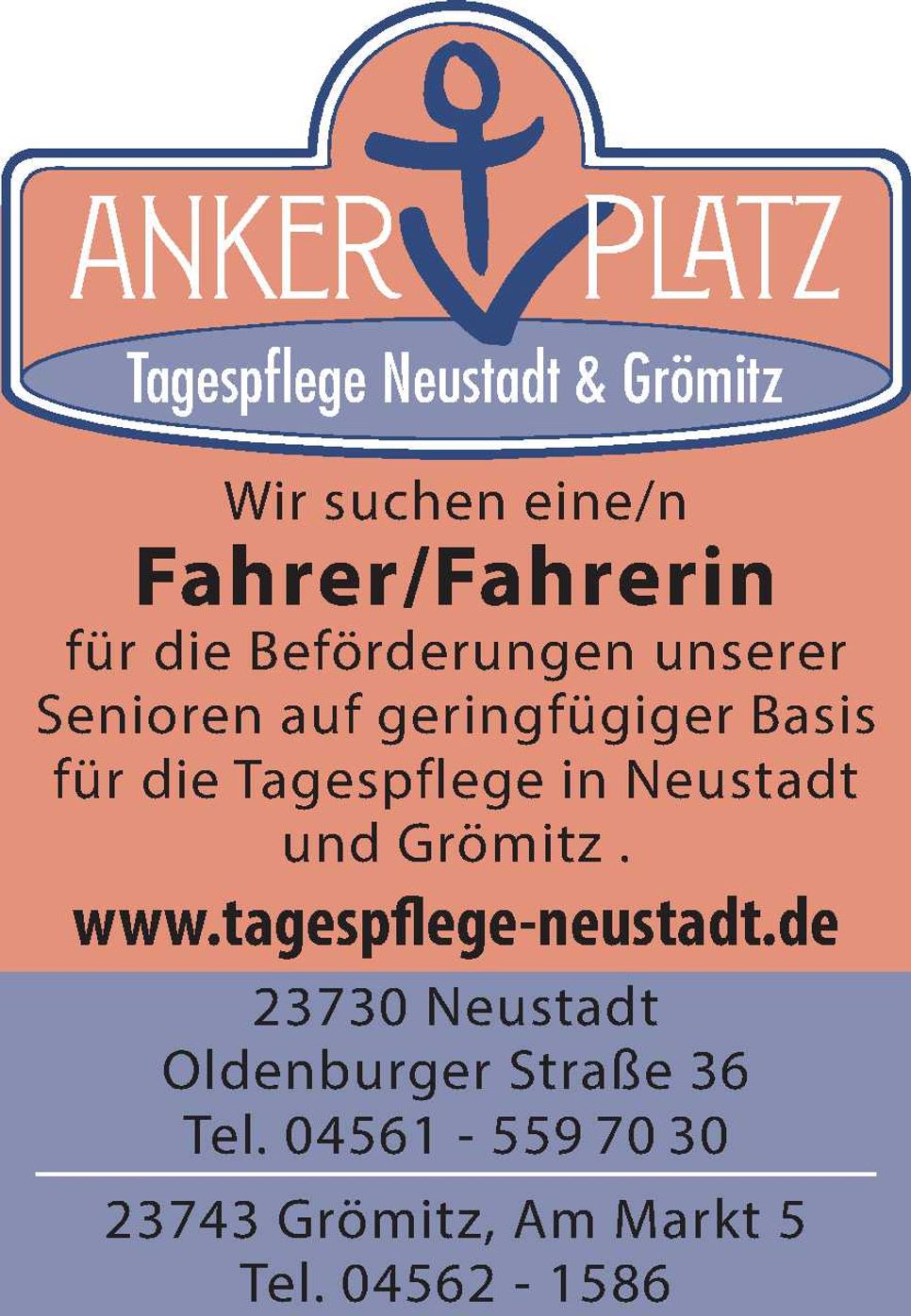 Stellenanzeige Fahrer