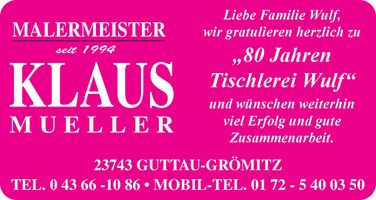80 Jahre Tischlerei Wulf