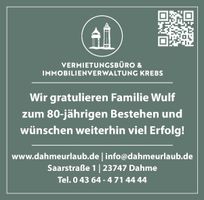 80 Jahre Tischlerei Wulf