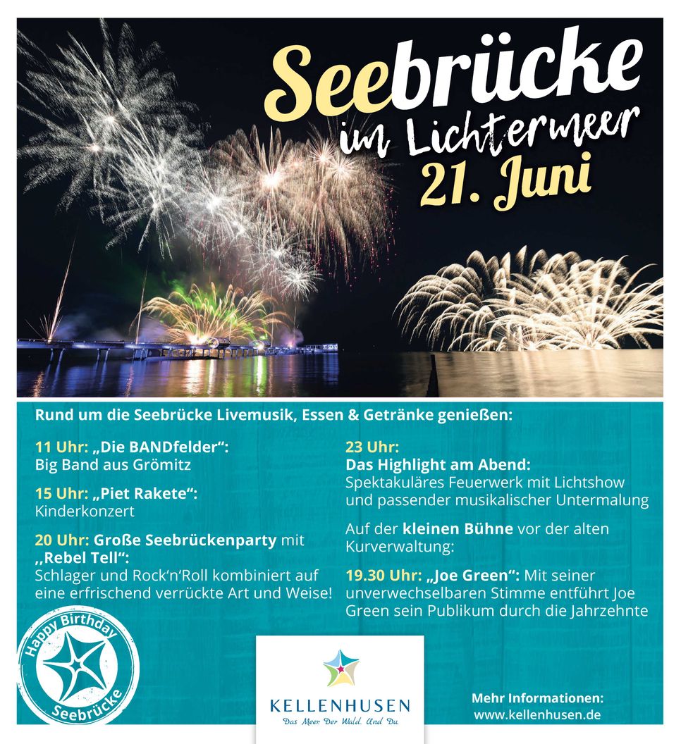 Seebrücke im Lichtermeer