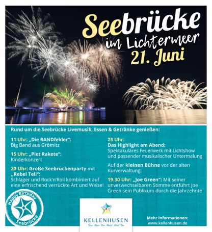 Seebrücke im Lichtermeer