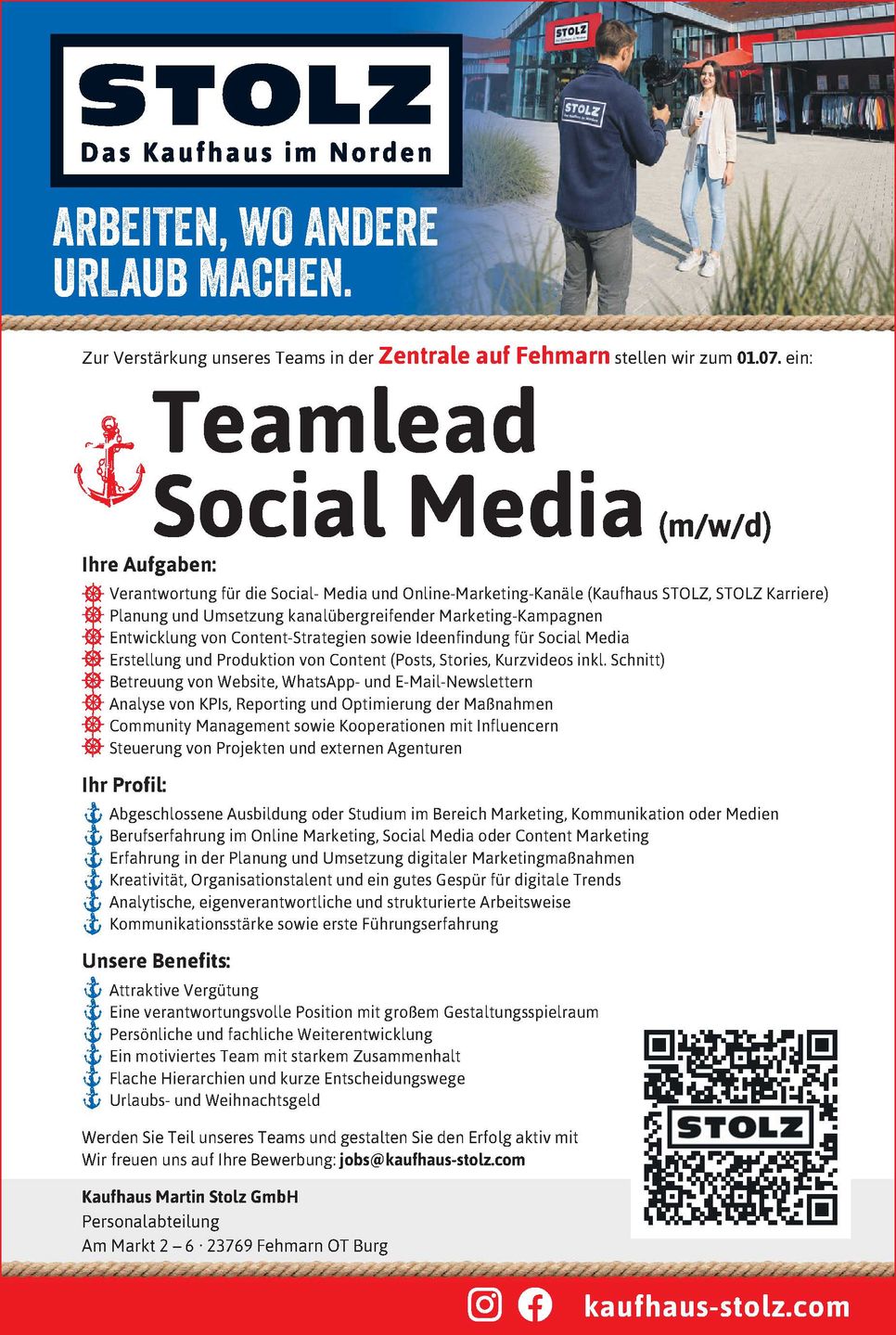 Teamlead Social Media (m/w/d)