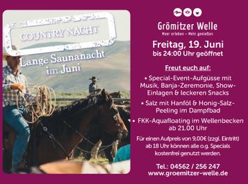 Lange Saunanacht im Juni 