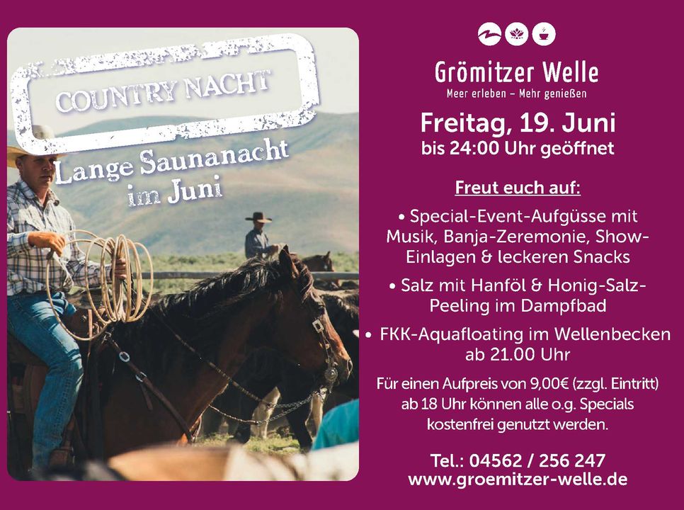 Lange Saunanacht im Juni 