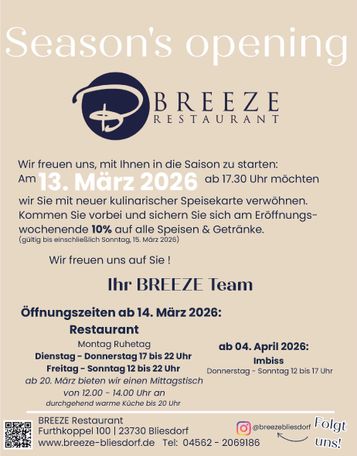 Saisoneröffnung Breeze