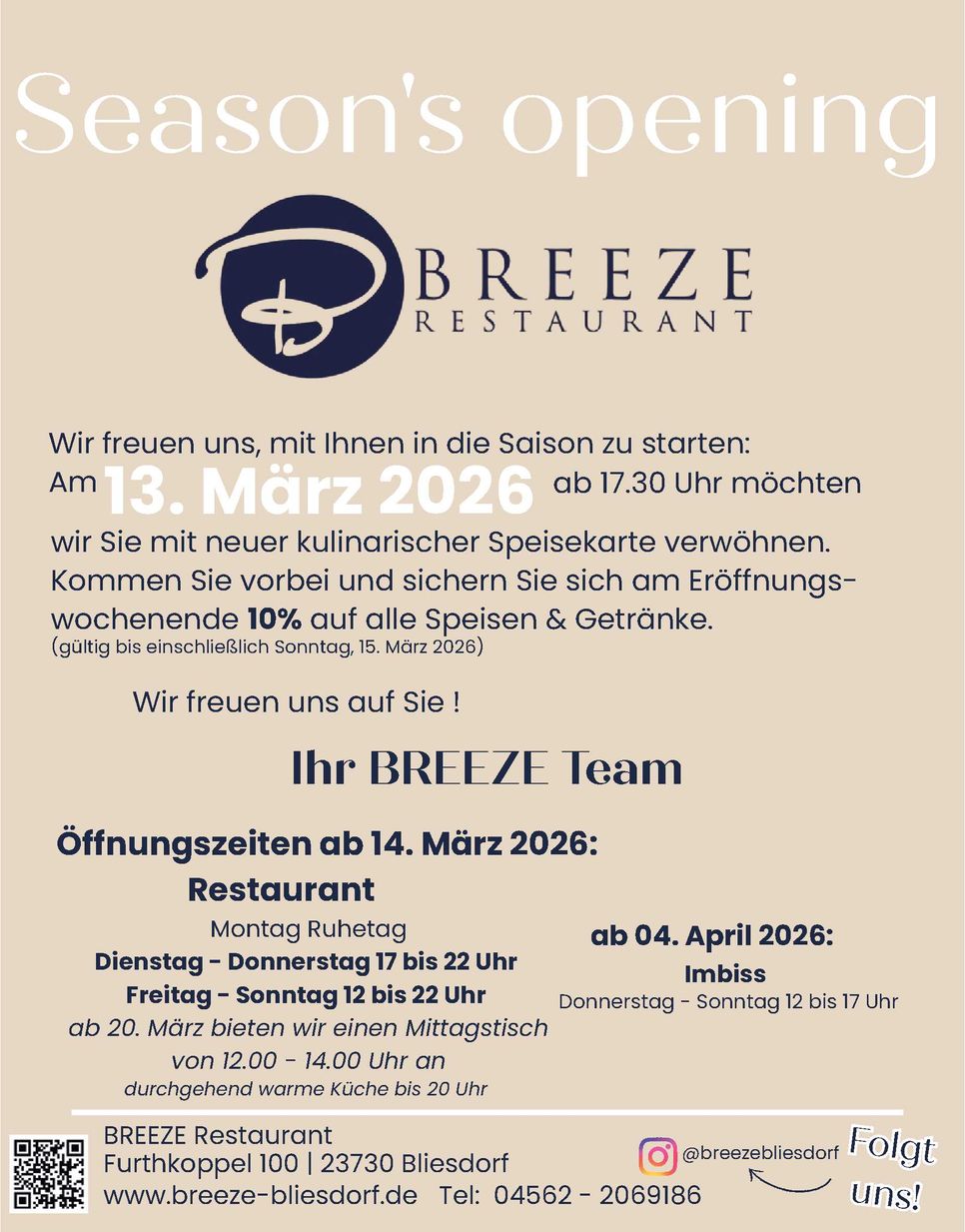 Saisoneröffnung Breeze