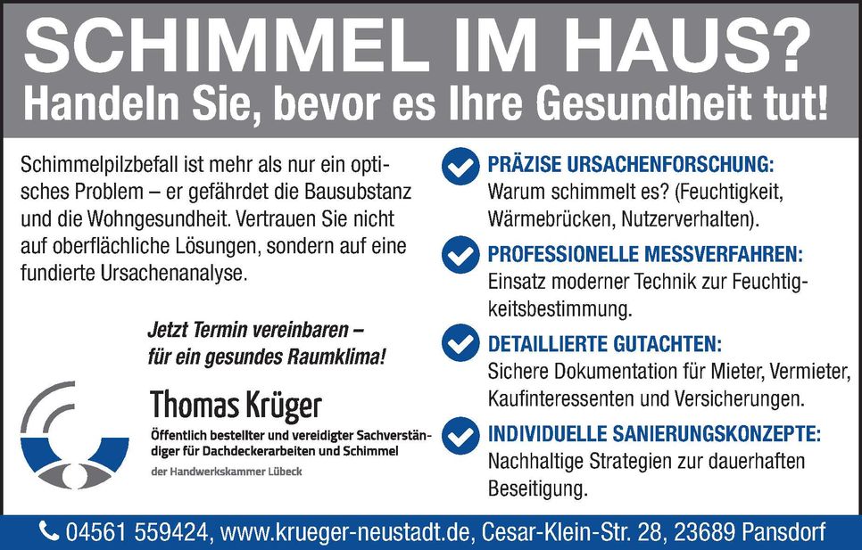 Sachverständiger für Schimmel