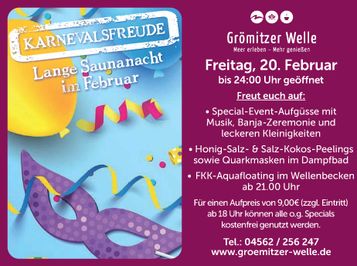 Lange Saunanacht im Februar