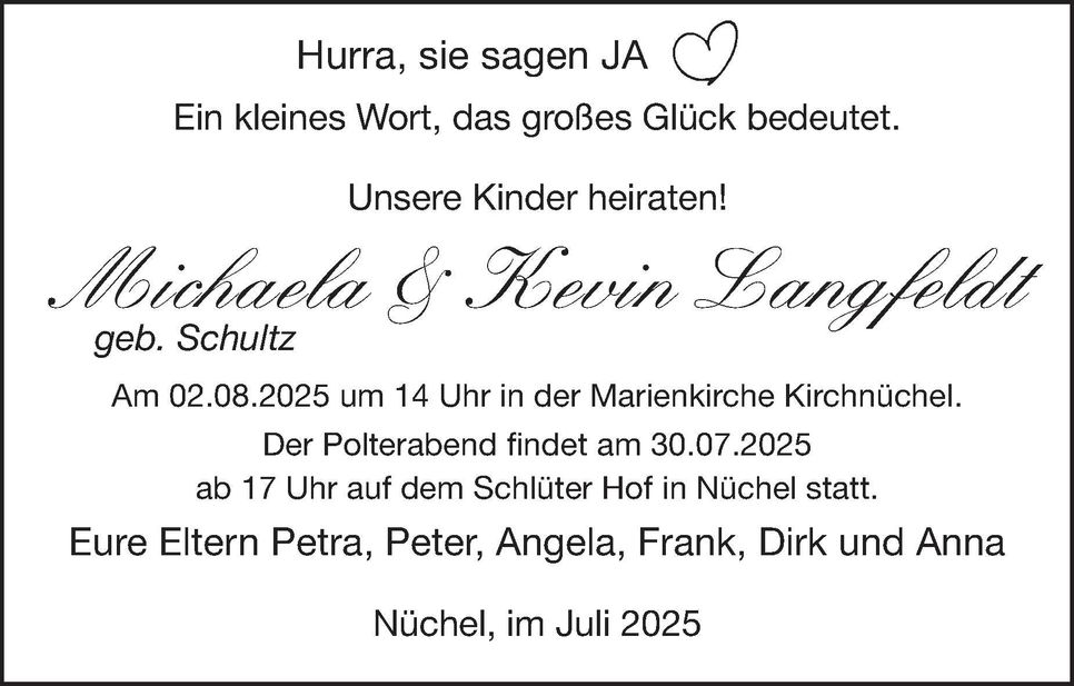 Hochzeit Michaela & Kevin
