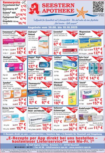 Seestern-Apotheke Angebote August 25