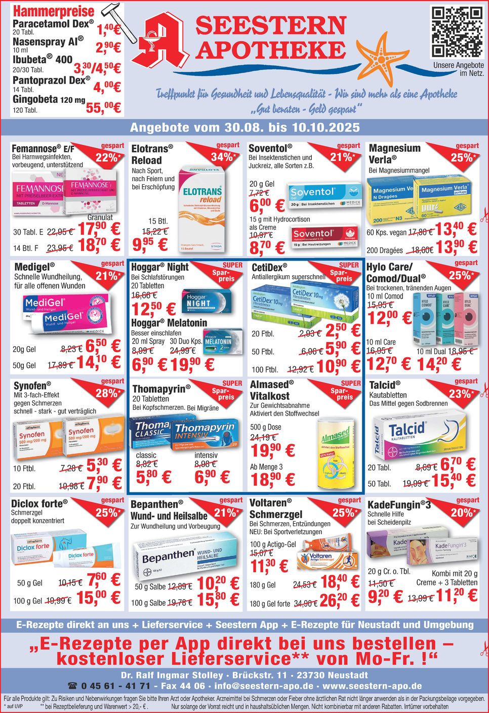 Seestern-Apotheke Angebote August 25