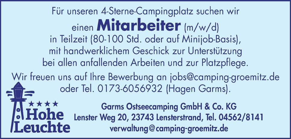 Mitarbeiterbeiter gesucht 