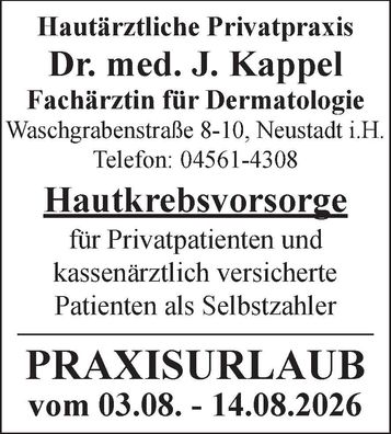Praxisurlaub