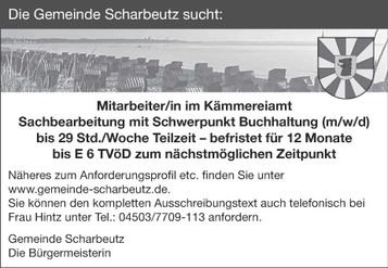 Mitarbeiter/in im Kämmereiamt Sa