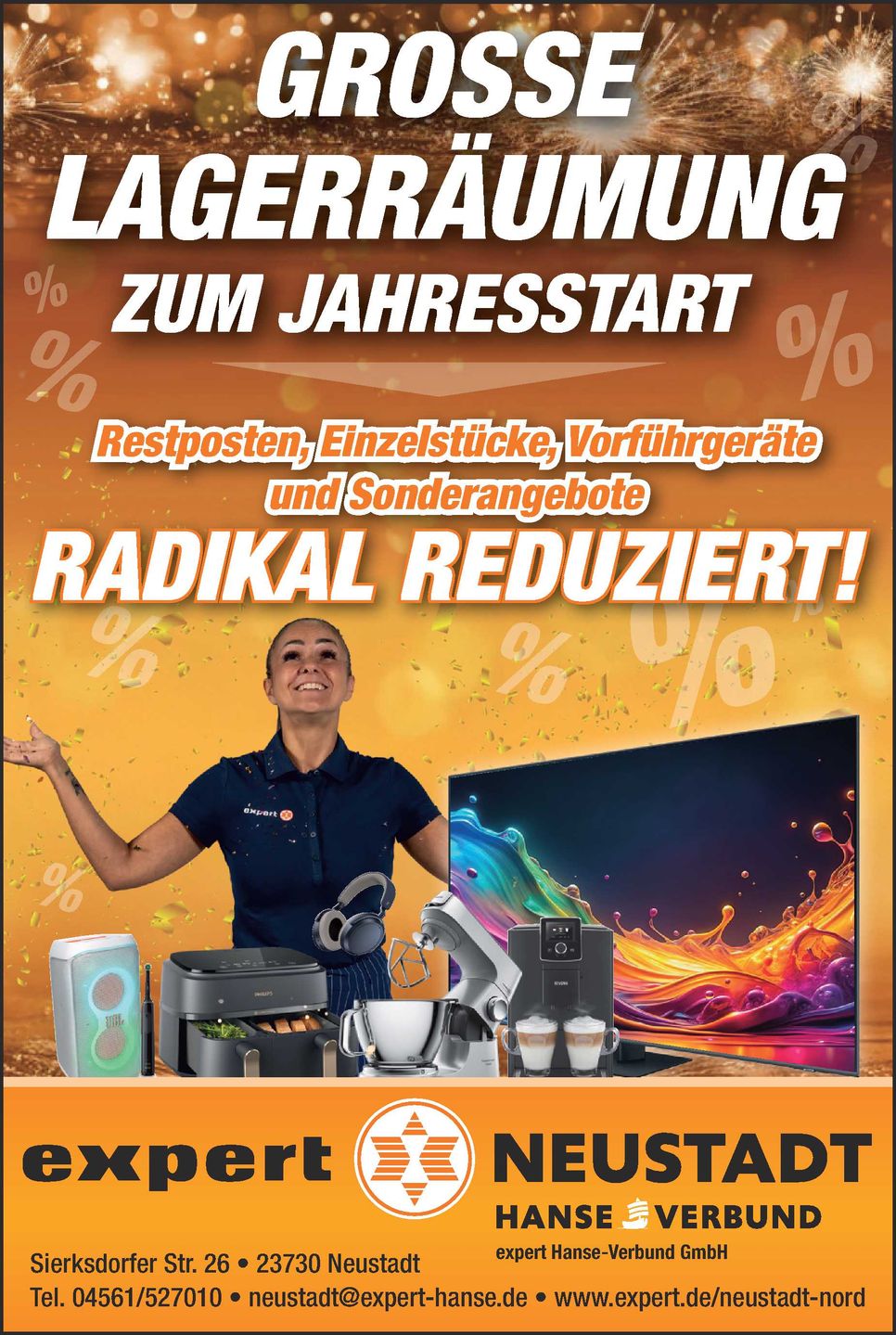 Große Lagerräumung Samstag