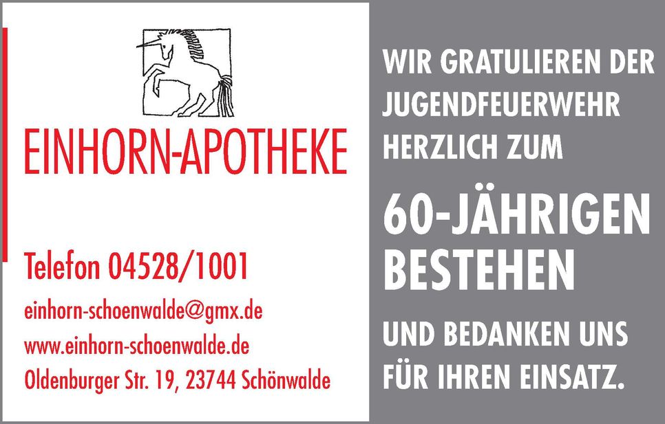60 Jahre Jugendfeuerwehr Schönwalde