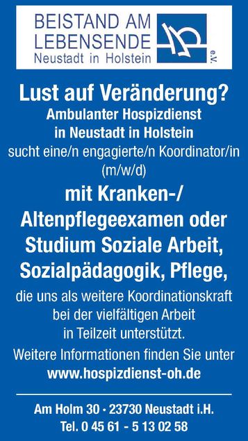 Stellenanzeige