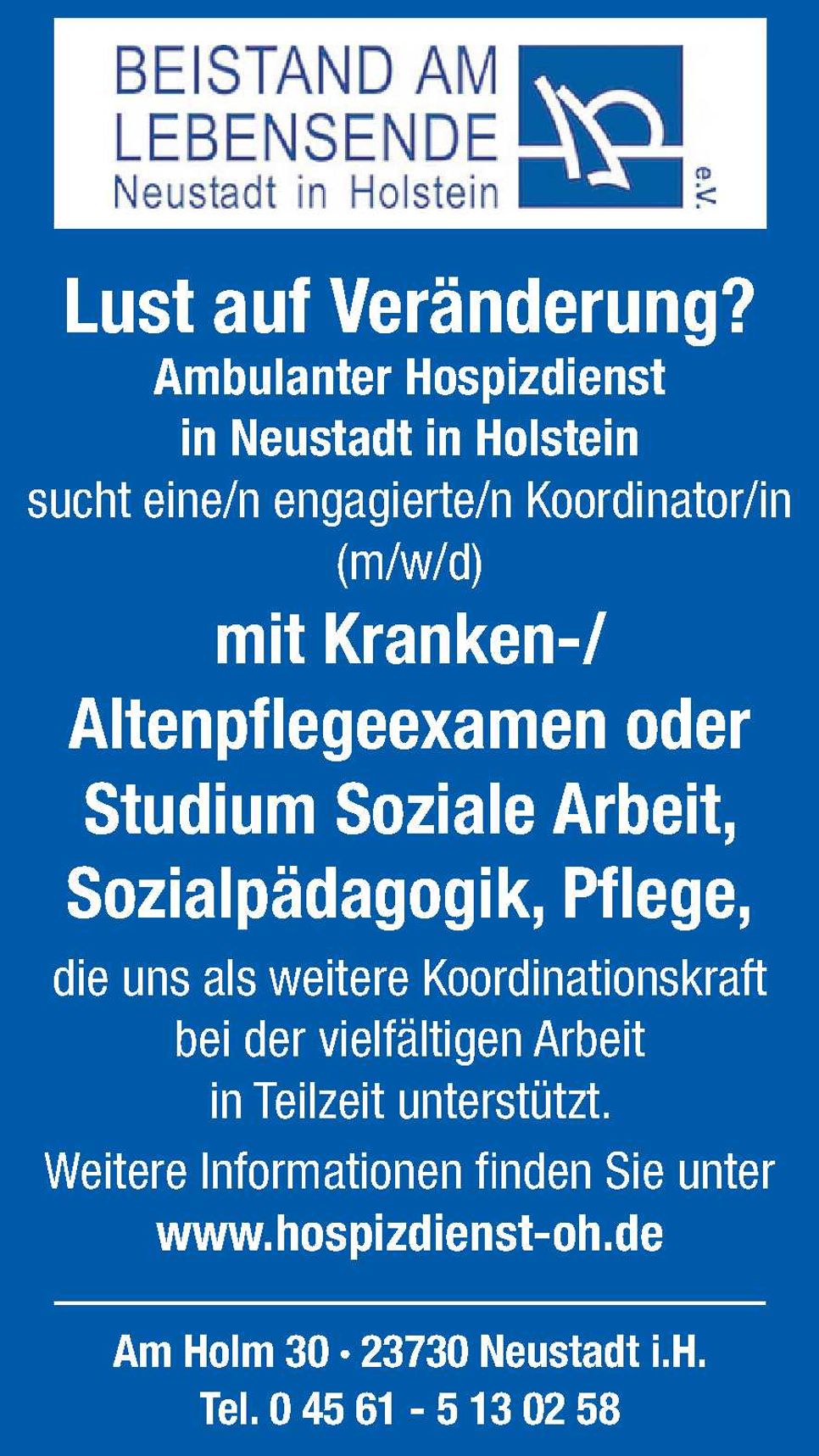 Stellenanzeige