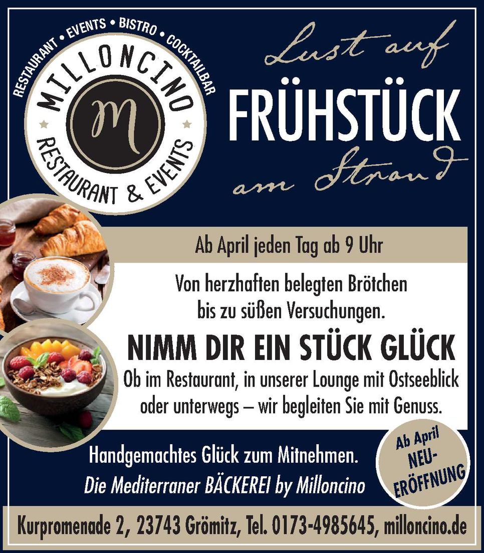 Grömitz Titelseite / Frühstück 