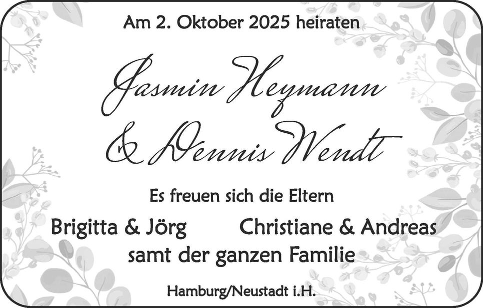 Hochzeit Jasmin & Dennis