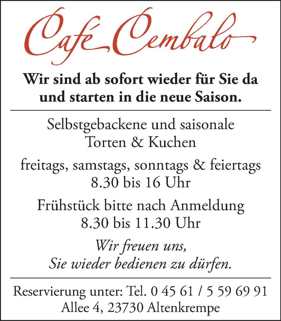 Saisoneröffnung 2026