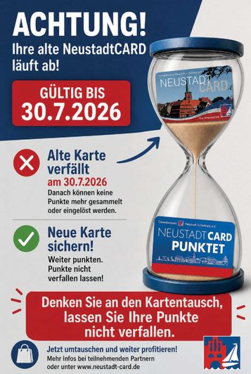 NeustadtCard Umstellung 