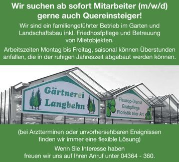 Stellenanzeige