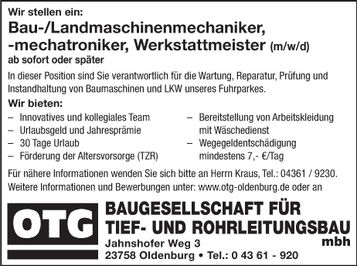 Werkstattmeister (m/w/d)