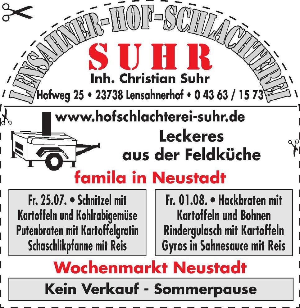 Feldküche/Wochenmarkt - Angebote
