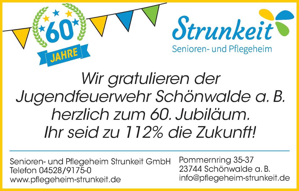 60 Jahre Jugendfeuerwehr Schönwalde