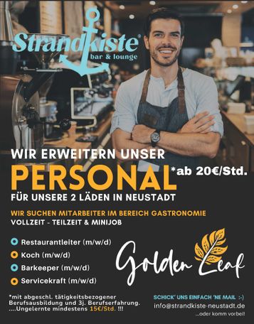 Stellenanzeige Samstag