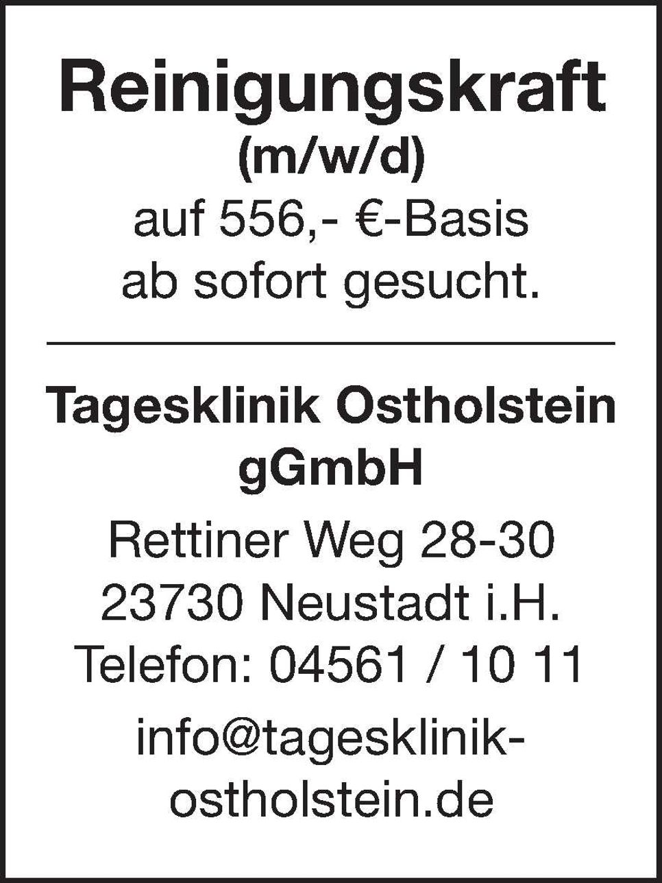 Stellenanzeige Reinigungskraft Mi