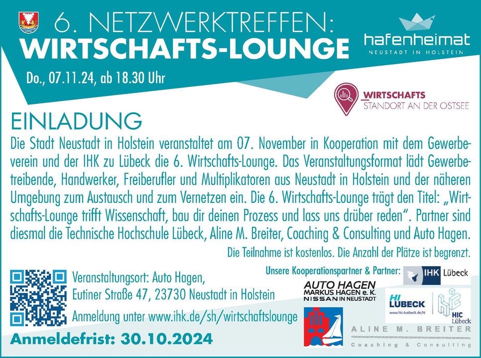 Einladung Wirtschafts-Lounge 13.11.2025