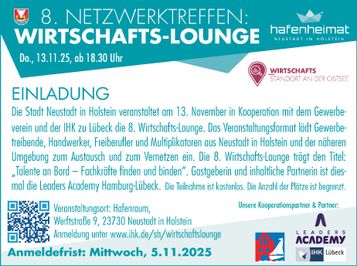 Einladung Wirtschafts-Lounge 13.11.24