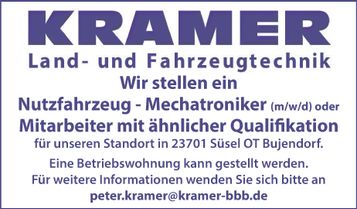 Stellenanzeige Mechatroniker