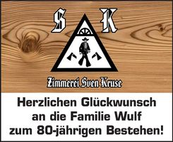 80 Jahre Tischlerei Wulf