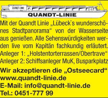 Anzeige 1 - Mit der Quandt Linie
