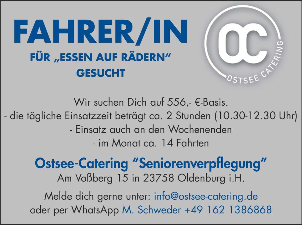 Stellenanzeige